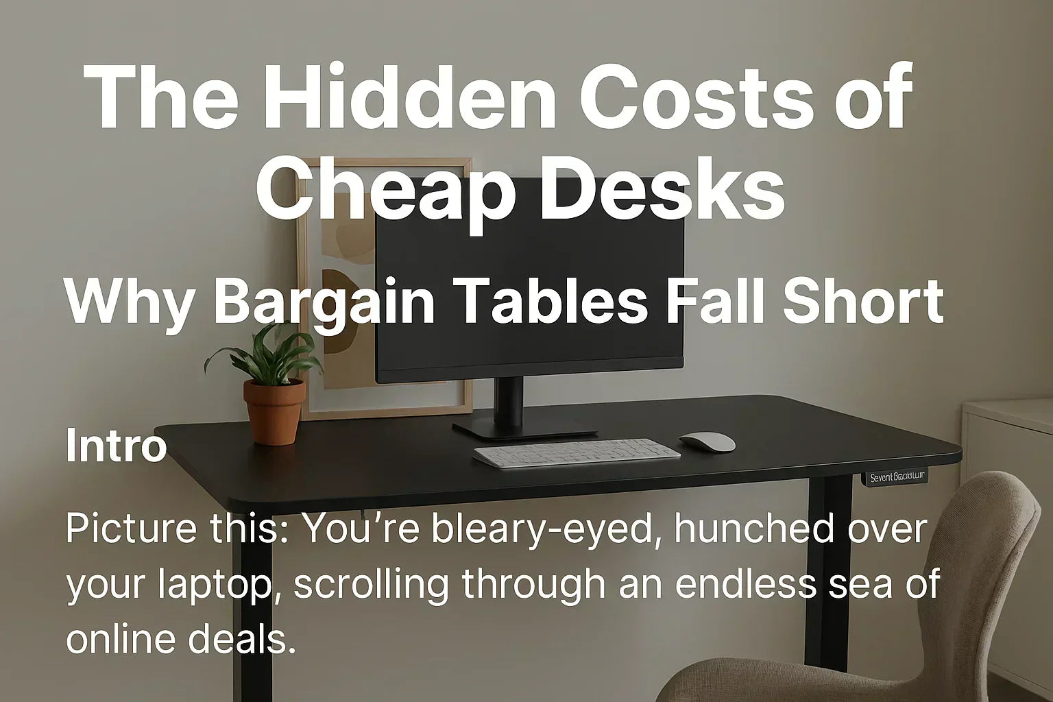 Invest Wisely, Work Smart: The Hidden Costs of Cheap Desks (and What to Buy Instead)