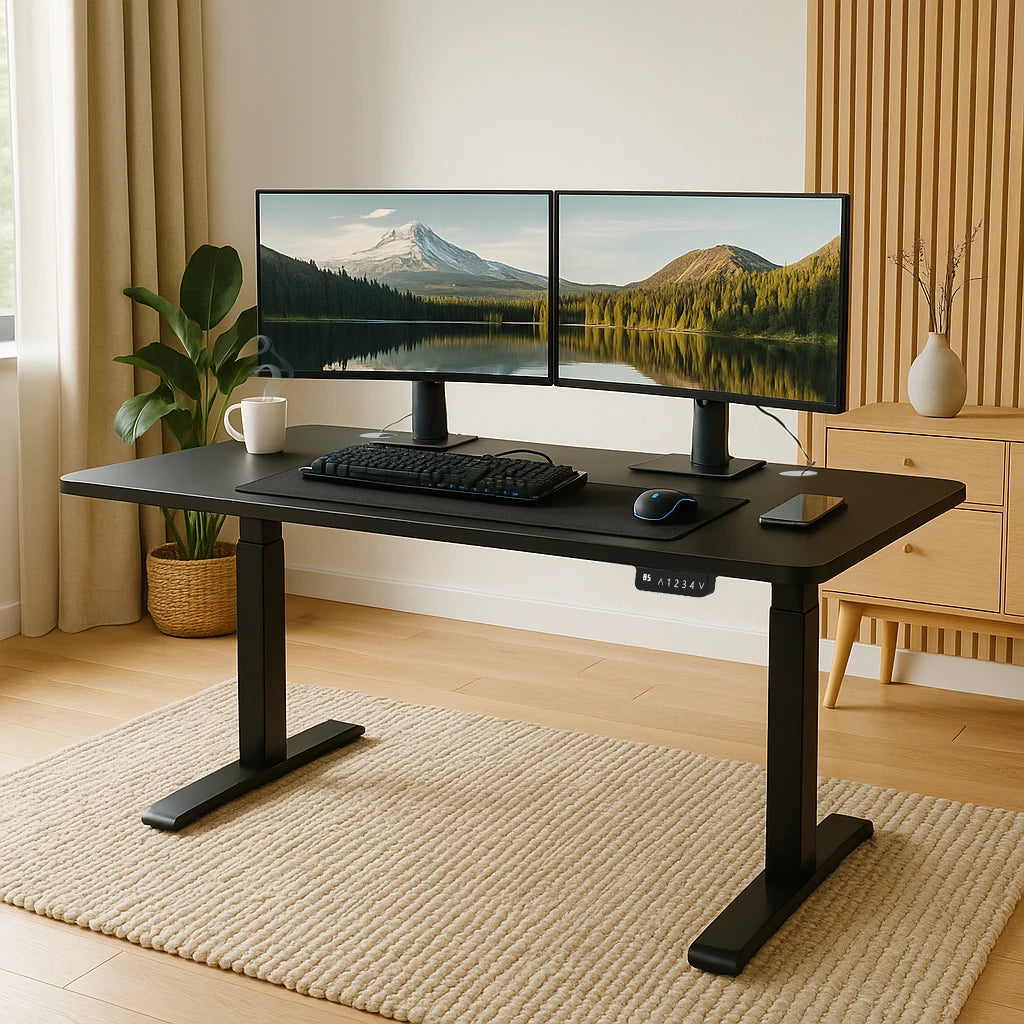 SmartLift Core - Black - 2 Stage Adjustable Electric Standing Desk