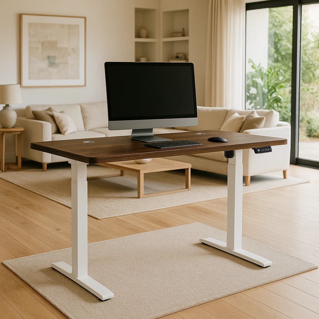 SmartLift Core - Walnut - 2 Stage Adjustable Electric Standing Desk