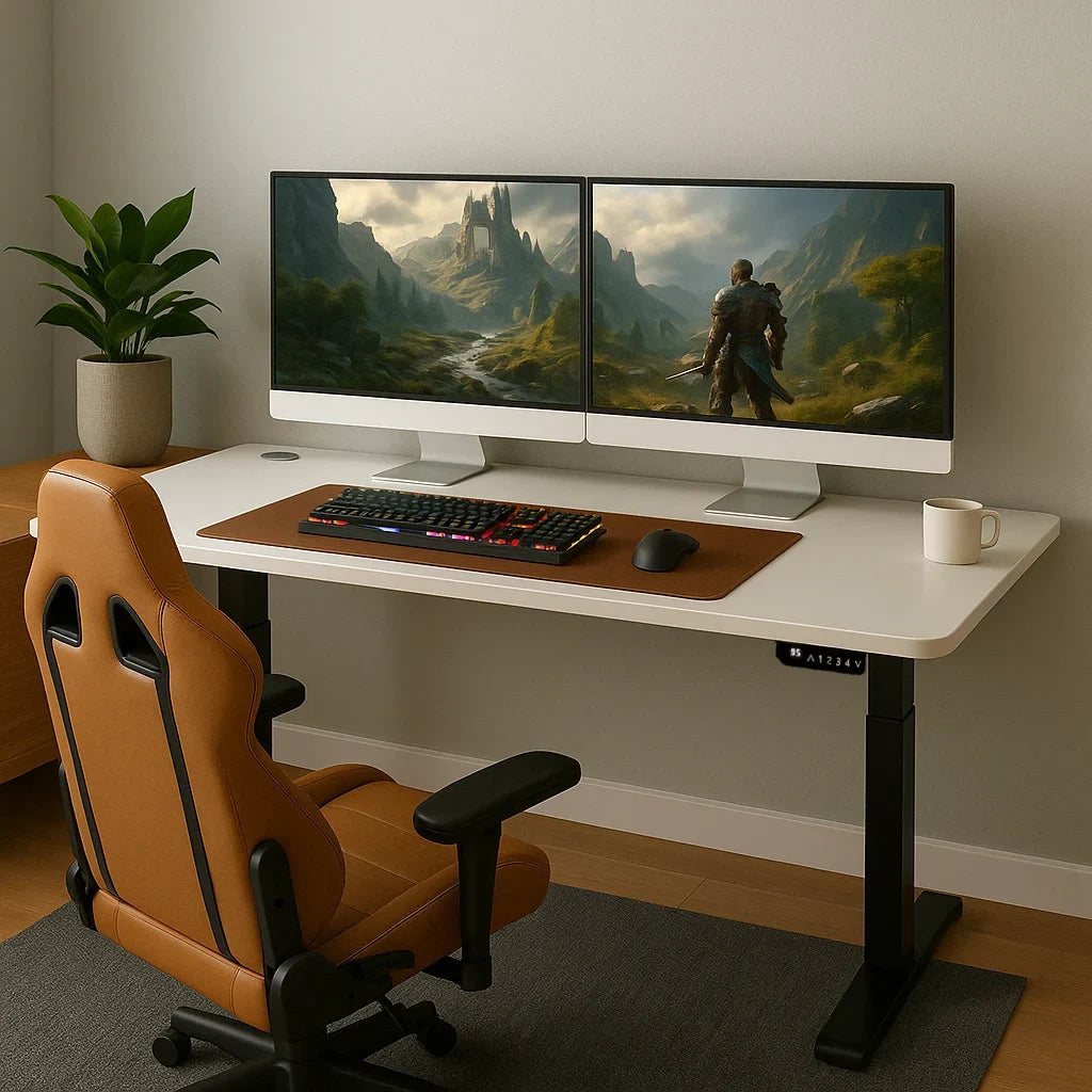 SmartLift Core - White - 2 Stage Adjustable Electric Standing Desk