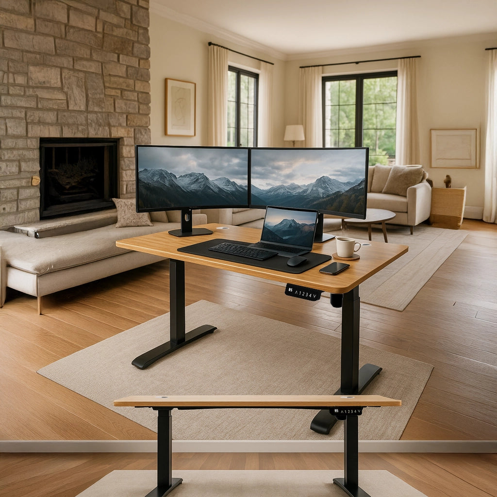 SmartLift Core - Bamboo - 2 Stage Adjustable Electric Standing Desk
