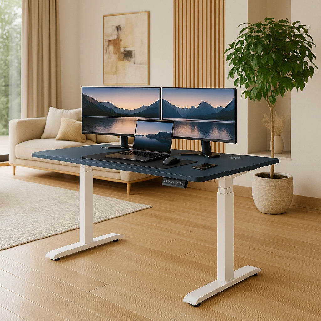 SmartLift Pro - Pacific Blue- 3 Stage Adjustable Electric Standing Desk