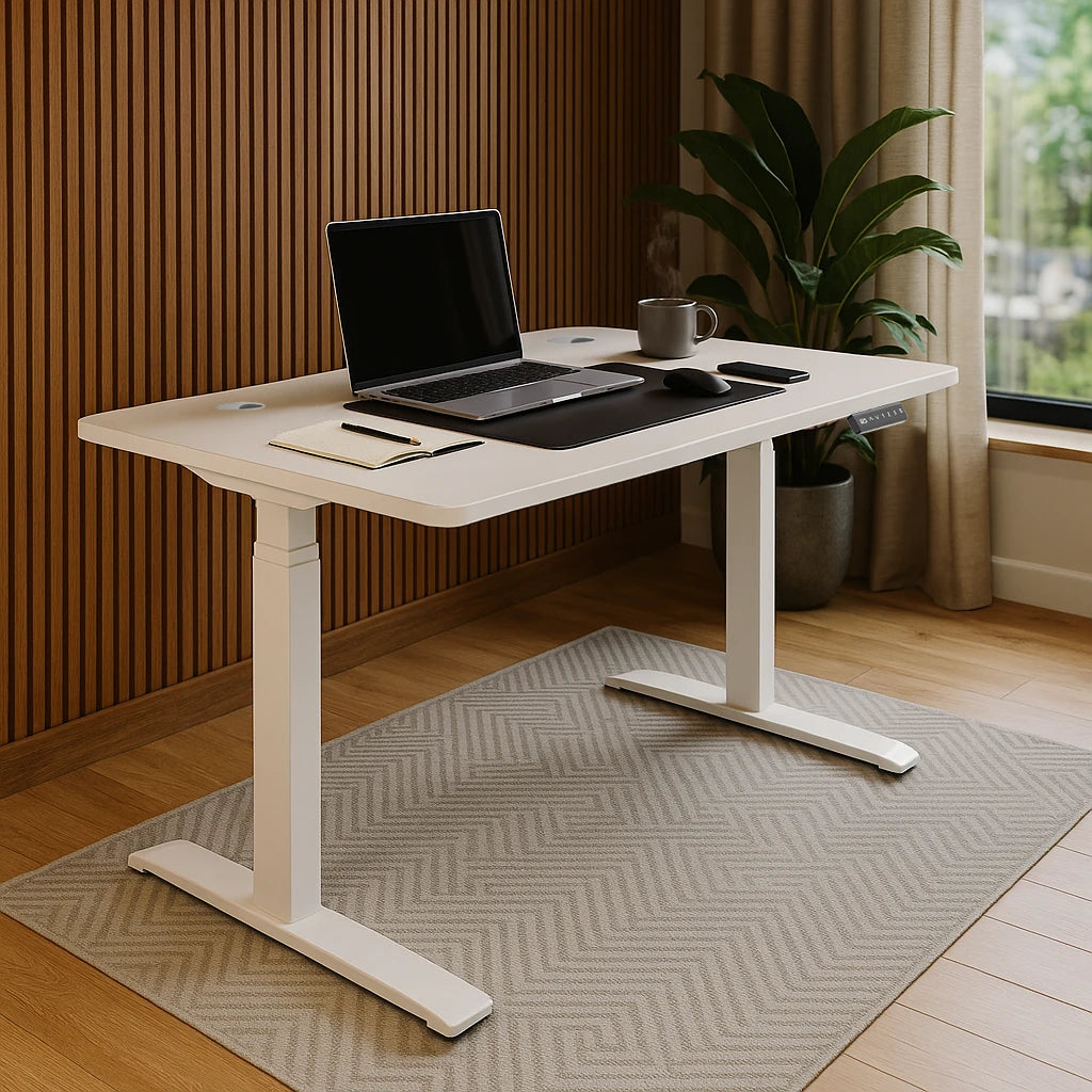 SmartLift Pro - White - 3 Stage Adjustable Electric Standing Desk